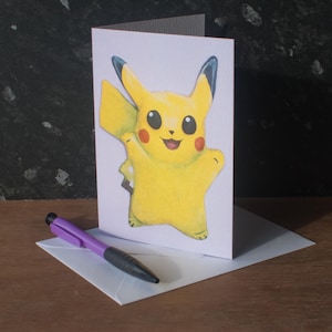 Pikachu Pokemon Inspired Greetings Card image 5