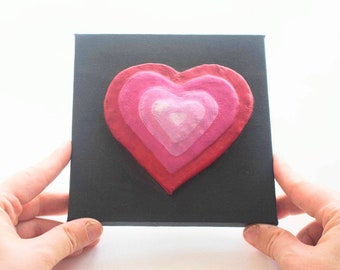 Beginners Love Hearts 3D Picture Craft Kit for Children and Adults