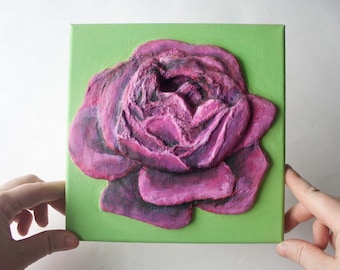 Rose 3D Bild Bastelset für Kinder und Erwachsene. Für Anfänger geeignet