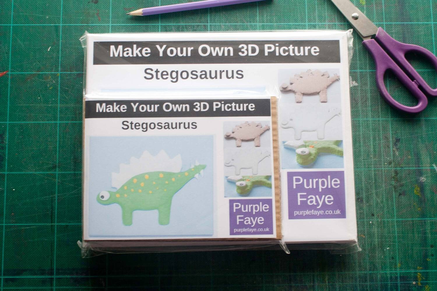 Stegosaurus Dinosaur 3D Picture Craft Kit for Children and Adults ...