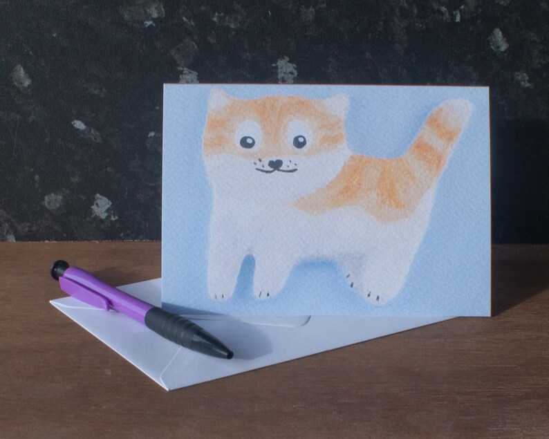 Ginger Cat Greetings Card image 1