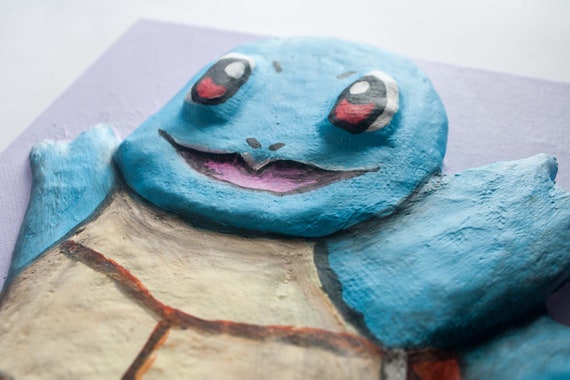 Squirtle Pokemon Inspired 3D Picture Craft Kit for Children and Adults  Suitable for Beginners 