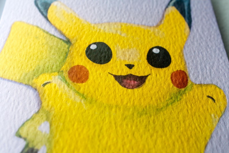 Pikachu Pokemon Inspired Greetings Card image 6