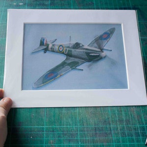 Spitfire Father's Day Card Card in Mount