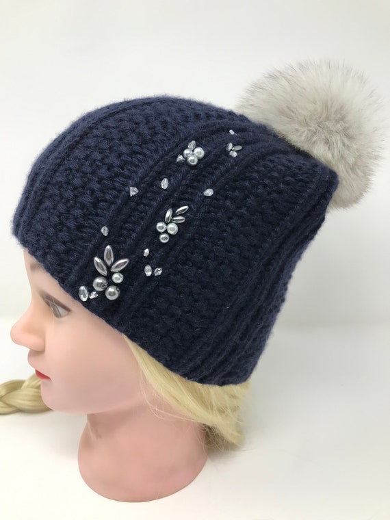 hand knitted ladies hats