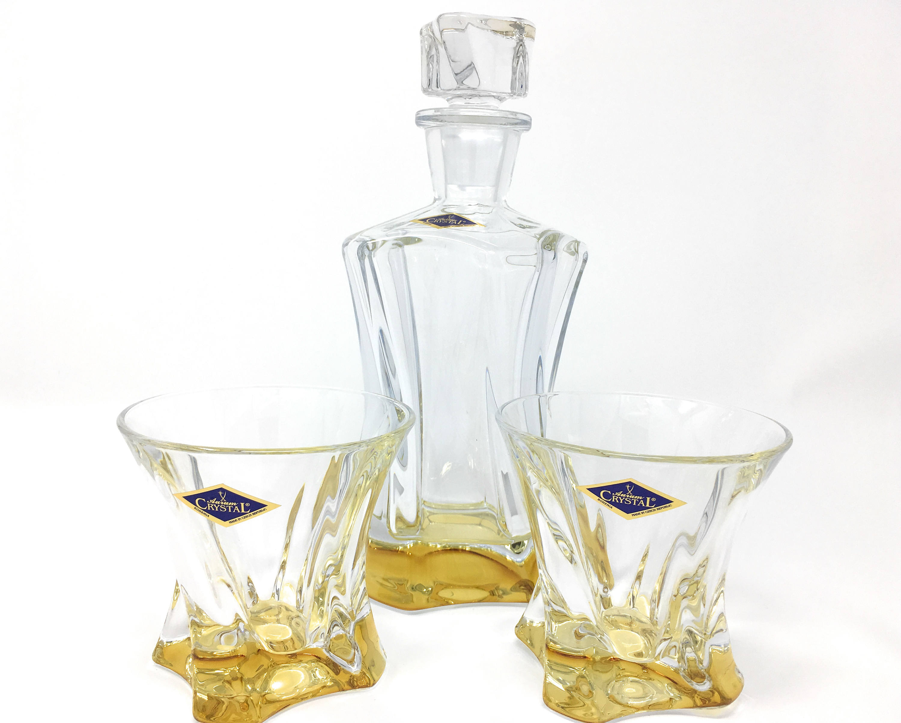 Bohemia Crystal Glass Whiskey Set 12 Decanter 21ozTumbler Etsy