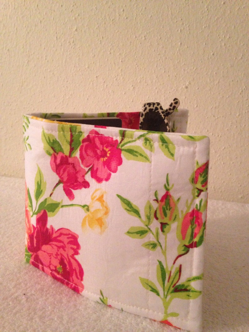 Beautiful Spring Floral Design Purse Organizer Insert 14Long
