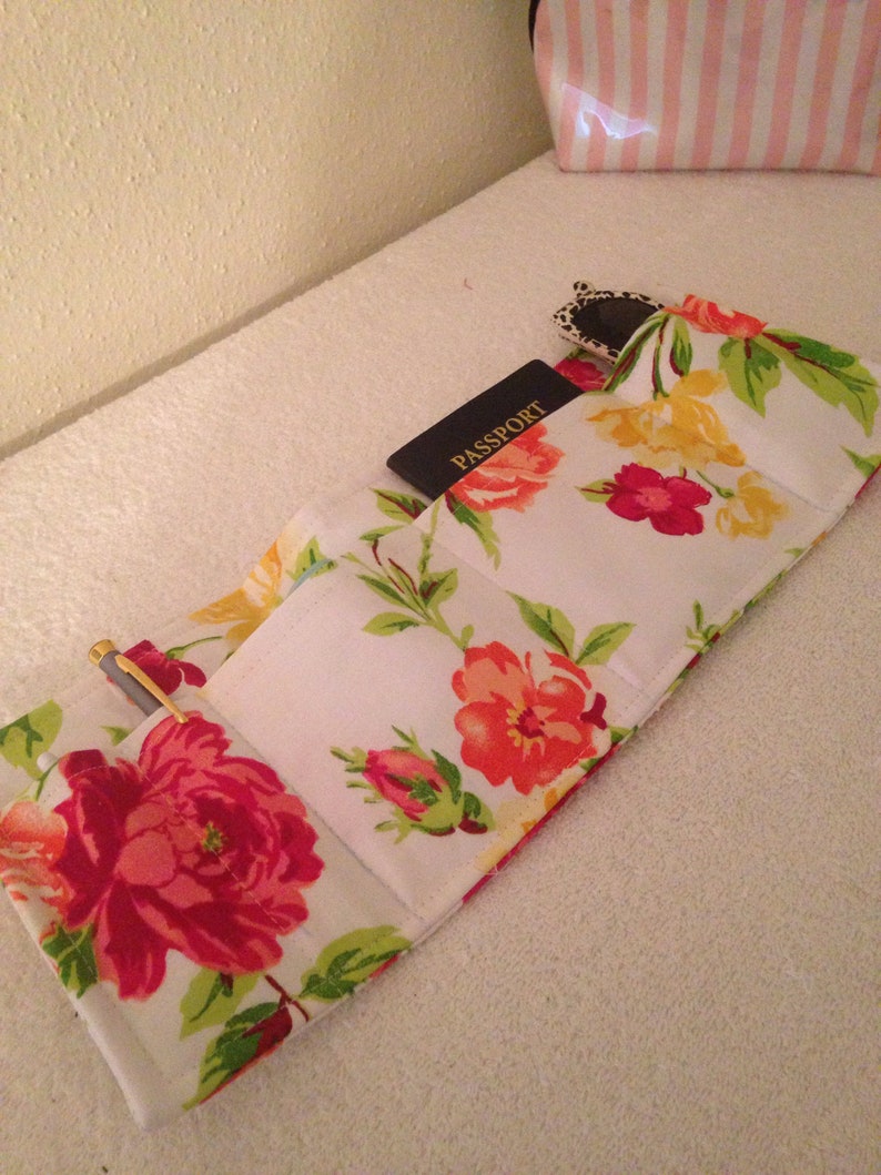 Beautiful Spring Floral Design Purse Organizer Insert 14Long
