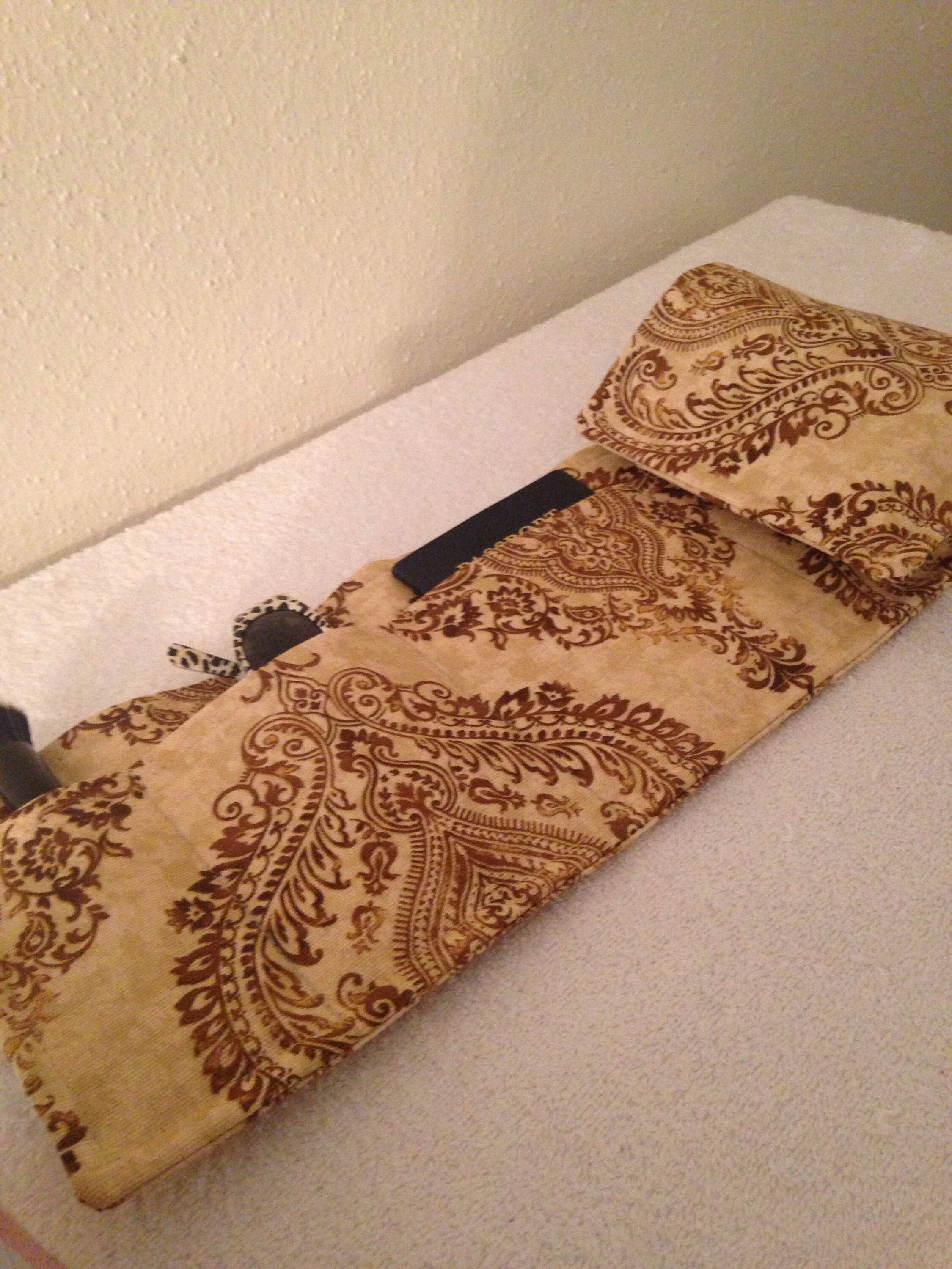 Brown Damask Purse Organizer Insert / 23 Long Etsy