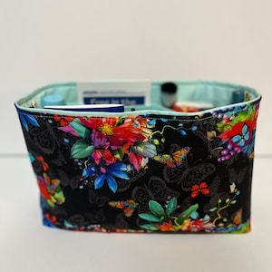 Floral Purse Organizer-Purse Insert- Bucket Organizer ( 28" Around )