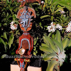 Buzz Rhino's MAUI accessories Buddies BAMBOON Netted SUN statue Enchanted Tiki Room water fountain clock figurine figure Polynesian Tiki Man image 8