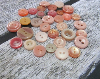 craft supplies vintage button assorted buttons soviet old buttons USSR button soviet vintage ugly buttons antique button pink button vintage