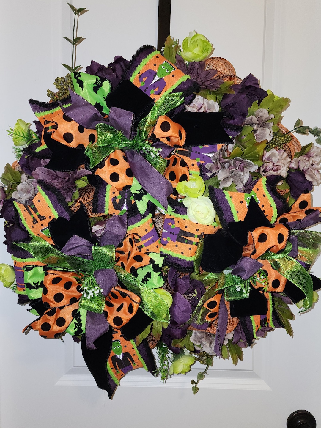 Frankenstein Wreath, Halloween Decorations, Halloween, Fall Decorations ...