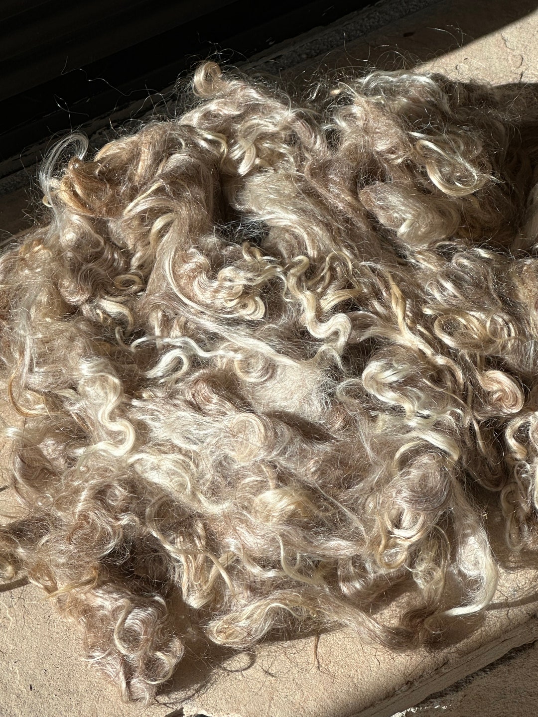 6.5 Oz WASHED Mohair Fleece Red Etsy