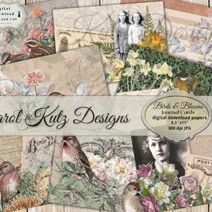 Flower Journal Cards 74 Pieces Instant Digital Download, Printable ...