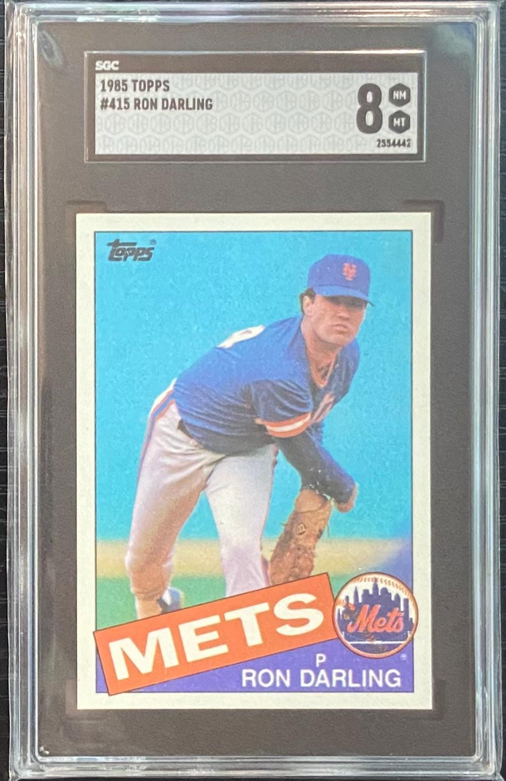 SGC 8 NM MT 1985 Topps Ron Darling Card #415