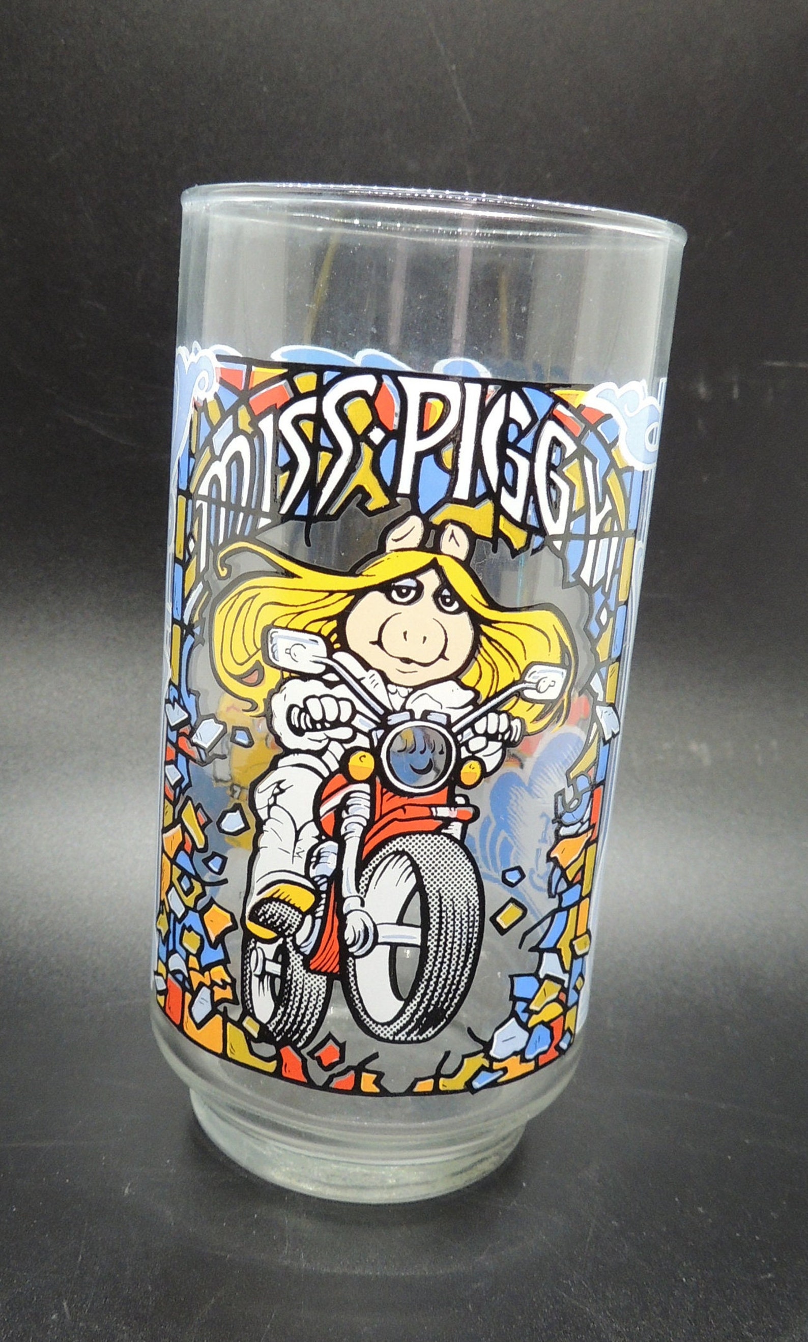 Vintage 1981 Miss Piggy Drinking Glass the Great Muppet Etsy