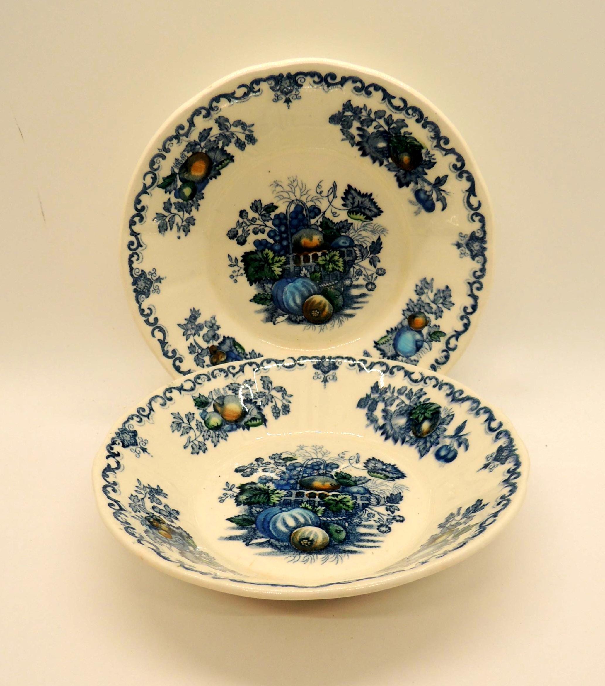 希少 メイソンズ アイアンストーン 19世紀 Ironstone Masons Pair-Mason's-Ironstone-Peacock