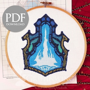 Crystarium Flag Cross Stitch Pattern (PDF Download)