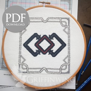 Garlean Flag Cross Stitch Pattern (PDF Download)