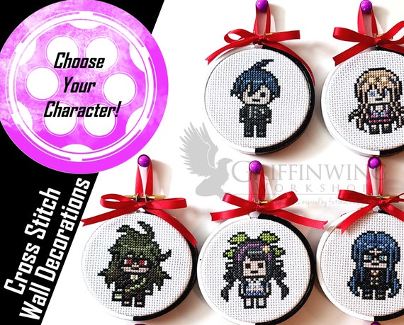 Danganronpa V3 3 Cross-stitch Sprite Decorations - Etsy