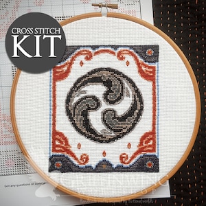 Hingashi Flag Cross Stitch Kit