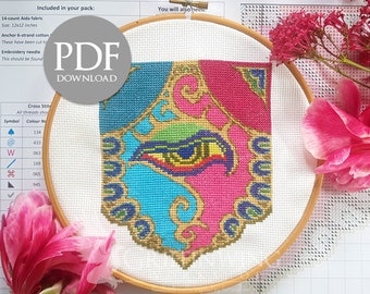 Thavnairian Flag Cross Stitch Pattern (PDF Download)