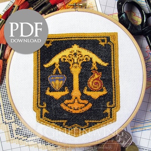 Ul&#39;dah Flag Cross Stitch Pattern (PDF Download)