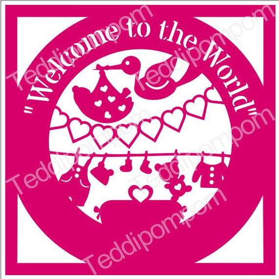 Download Newborn SVG birth announcement template baby birth cutting ...