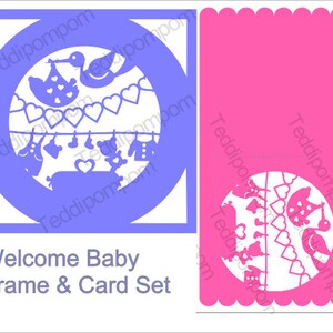 Download New Baby Svg Birth Announcement Template Baby Girl Svg Etsy