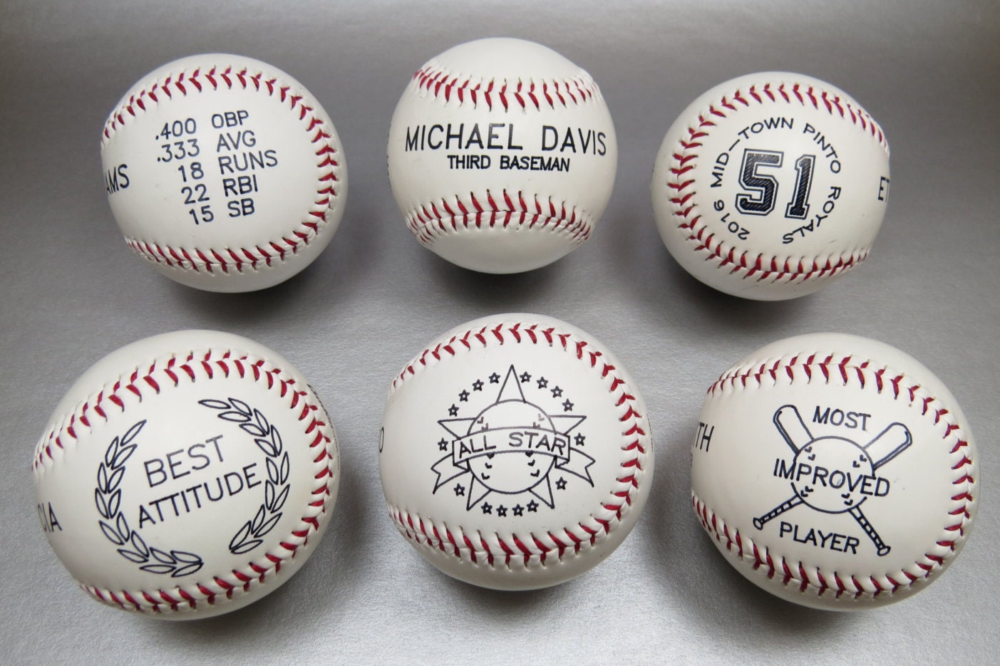 12 Custom Baseballs TEAM DISCOUNT Etsy