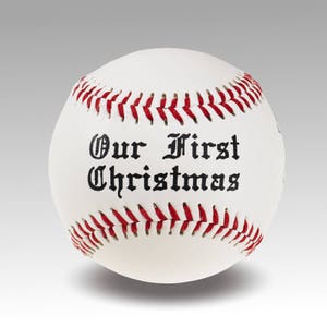 Personalized Custom Baseball Christmas Ornament image 2