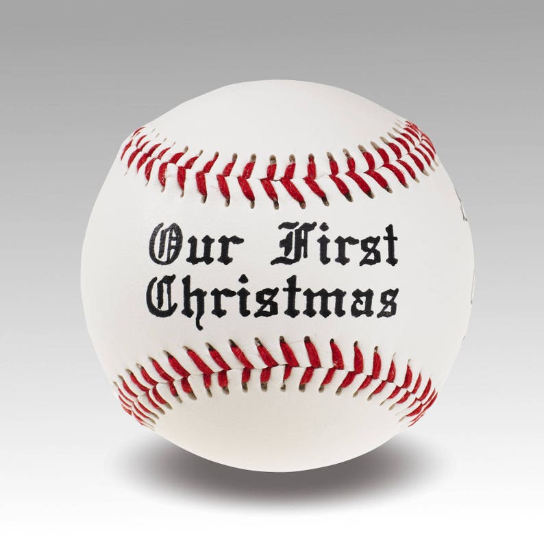 Personalized Custom Baseball Christmas Ornament image 2