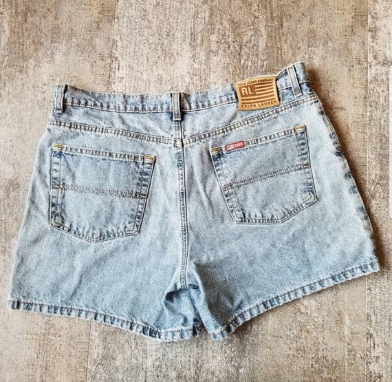 polo blue jean shorts