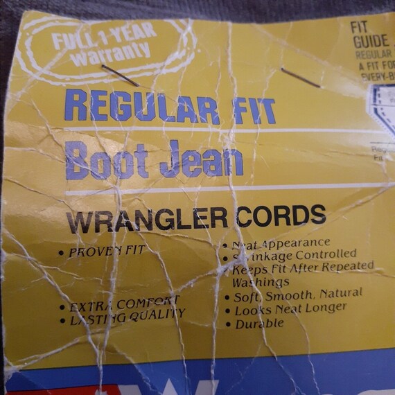 Vintage Wrangler Mens Brushed Corduroy Trousers 3… - image 9
