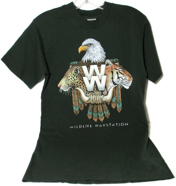 VTG 90s Defunct Wildlife Waystation Los Angeles T
