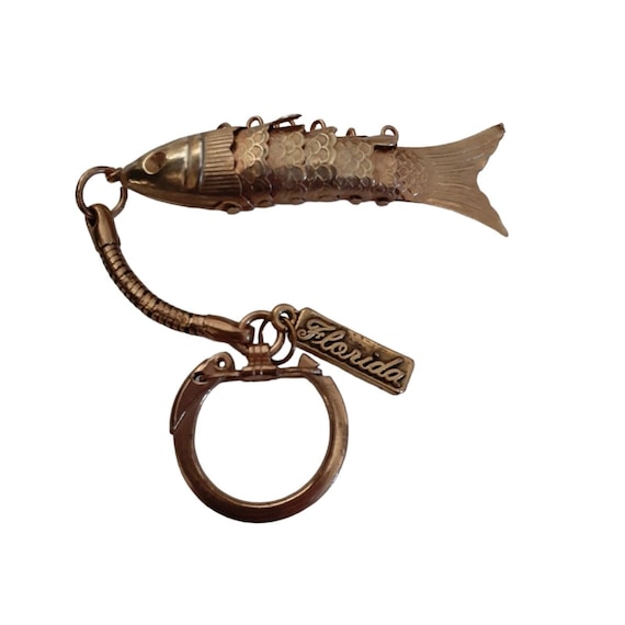 Vintage fish articulated gold Gem