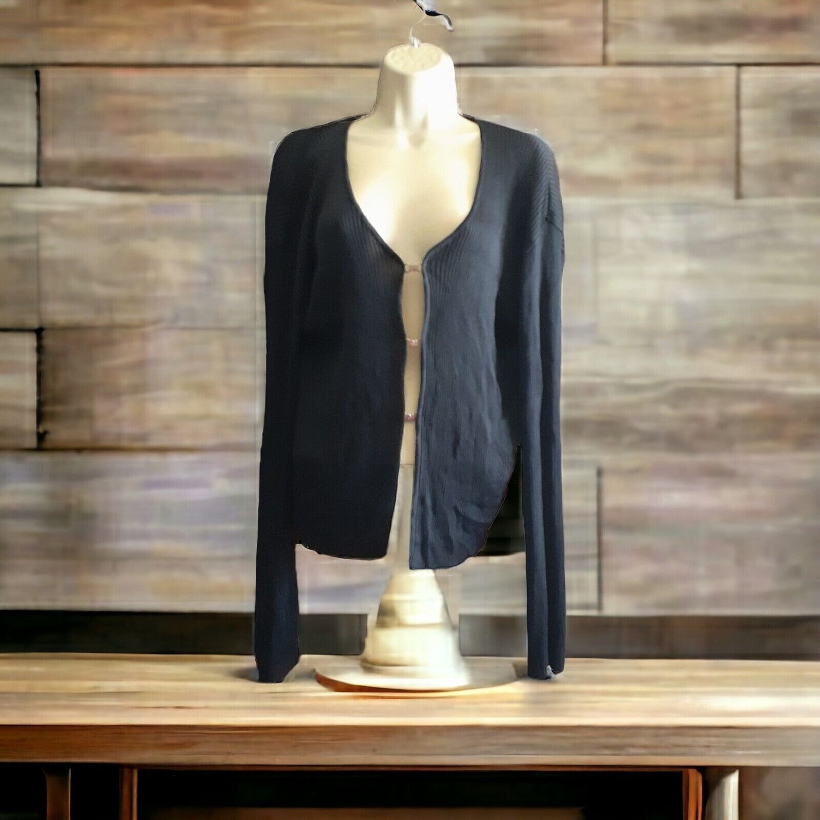 Robe Porte-linge Shelli Segal En Cuir Noir – Taille 4, Neuve Avec étiquettes