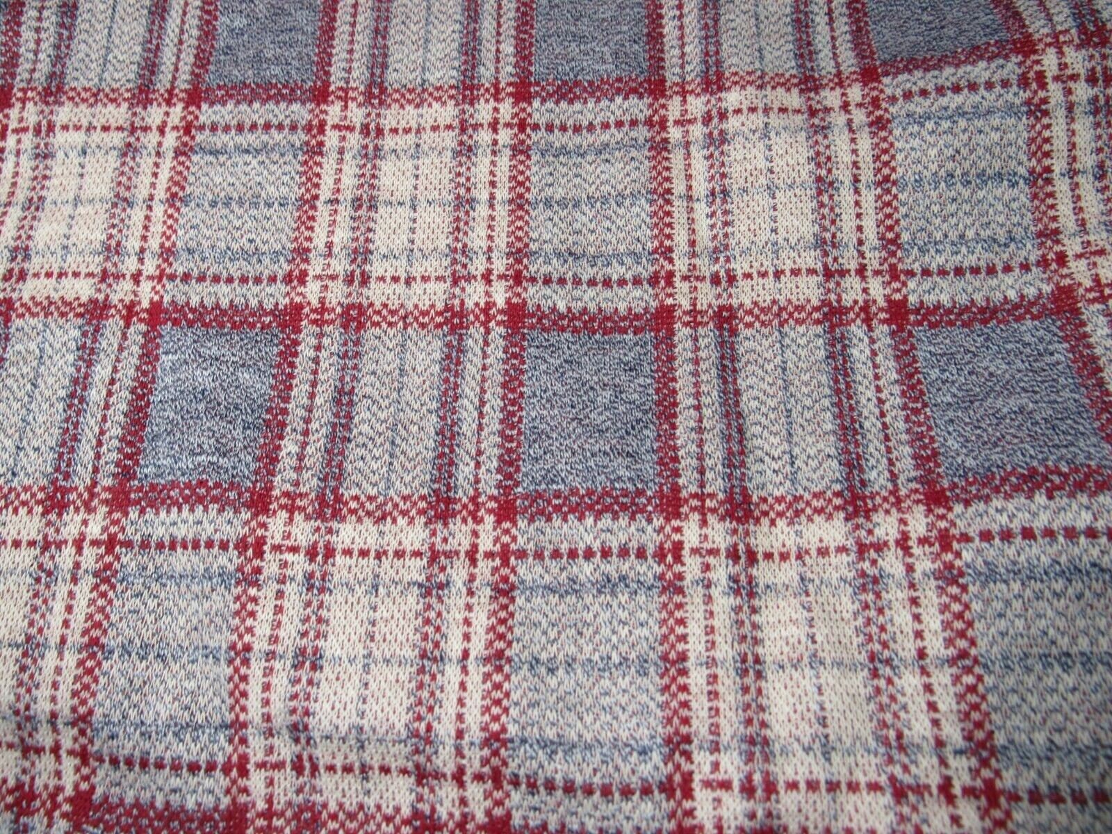 Home Decor Sewing Fabric Upholstery Drapery Gray Blue Plaid Etsy Canada