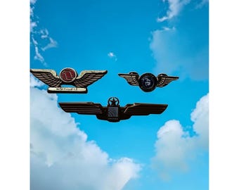 Vintage United, Northwest, Alaska Airlines Pilot Wings Set – Aviation Collectibles