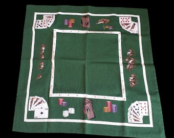 Casino Night Card Tafelkleed Pokerkaart Paard Chips Sigaret Mancave Vintage