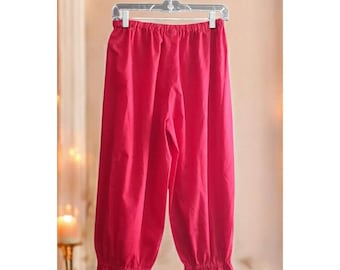 Dziecięce czerwone spodnie kostiumowe Bloomers Elf Raggedy Ann Kostium teatralny 23" x 24"
