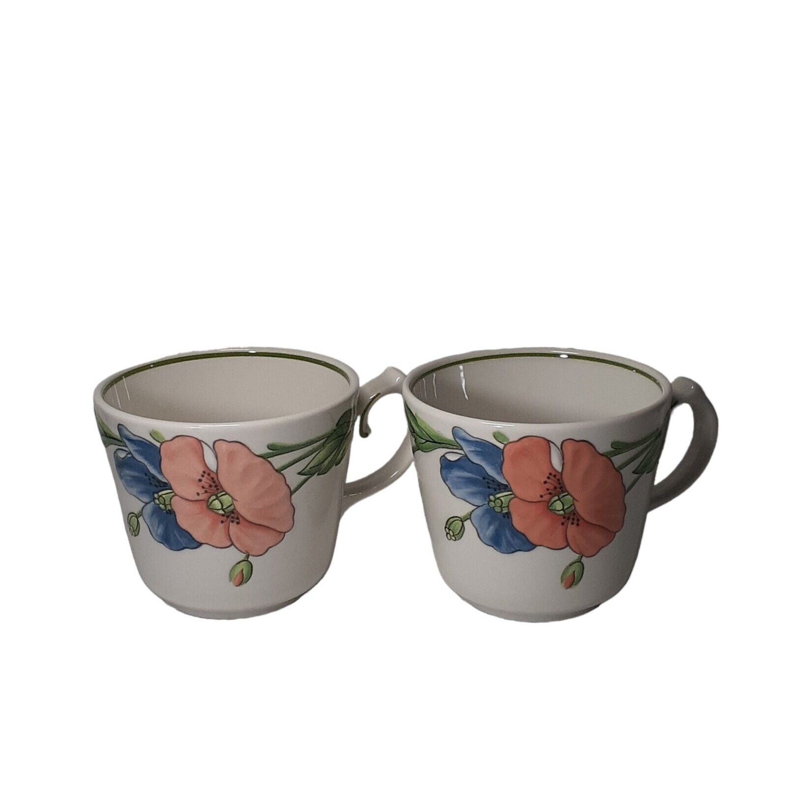 ヴィンテージ ビレロイ ボッホ ドイツ アマポラ オレンジ ブルー