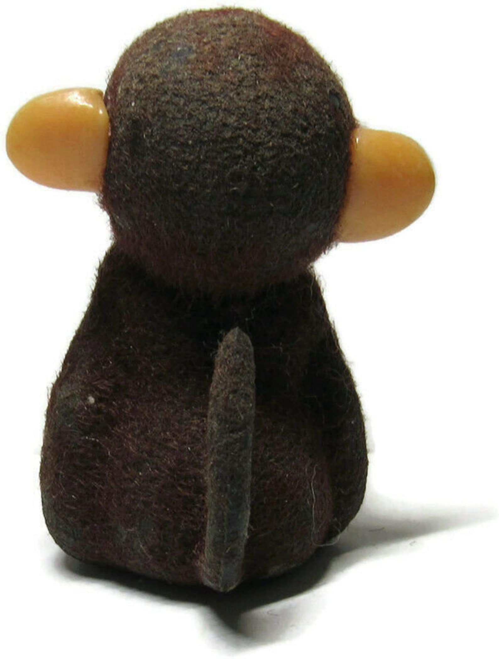 Vtg Flocked Plastic Monkey Animal Figure Cadeaux de partout Etsy France