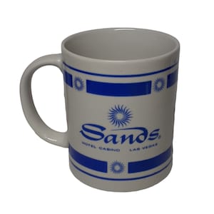 Souvenir Coffee Mug Cup Defunct Historic Sands Hotel and Casino Las Vegas
