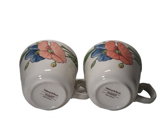 ヴィンテージ ビレロイ ボッホ ドイツ アマポラ オレンジ ブルー