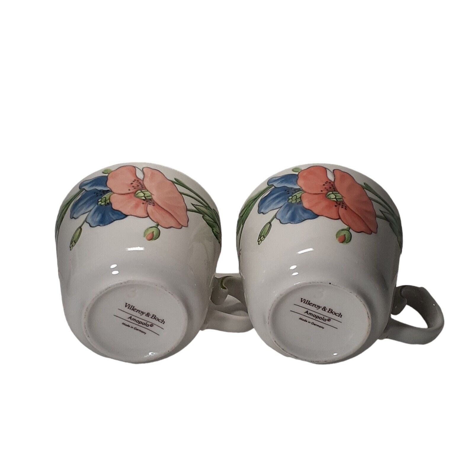 ヴィンテージ ビレロイ ボッホ ドイツ アマポラ オレンジ ブルー