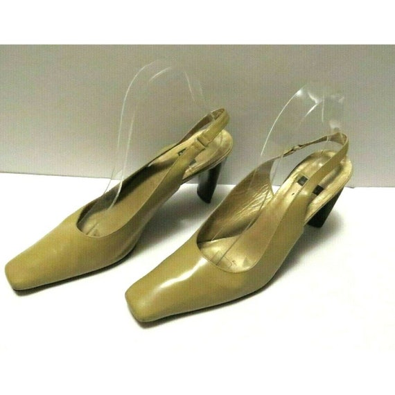 VTG Stuart Weitzman Slingback Heels Pointy Square… - image 7