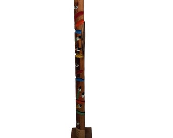 Chippewa Souvenir Tabletop Totem Pole Hand Painted United States