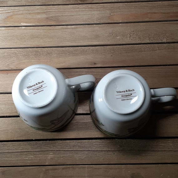 ヴィンテージ ビレロイ ボッホ ドイツ アマポラ オレンジ ブルー